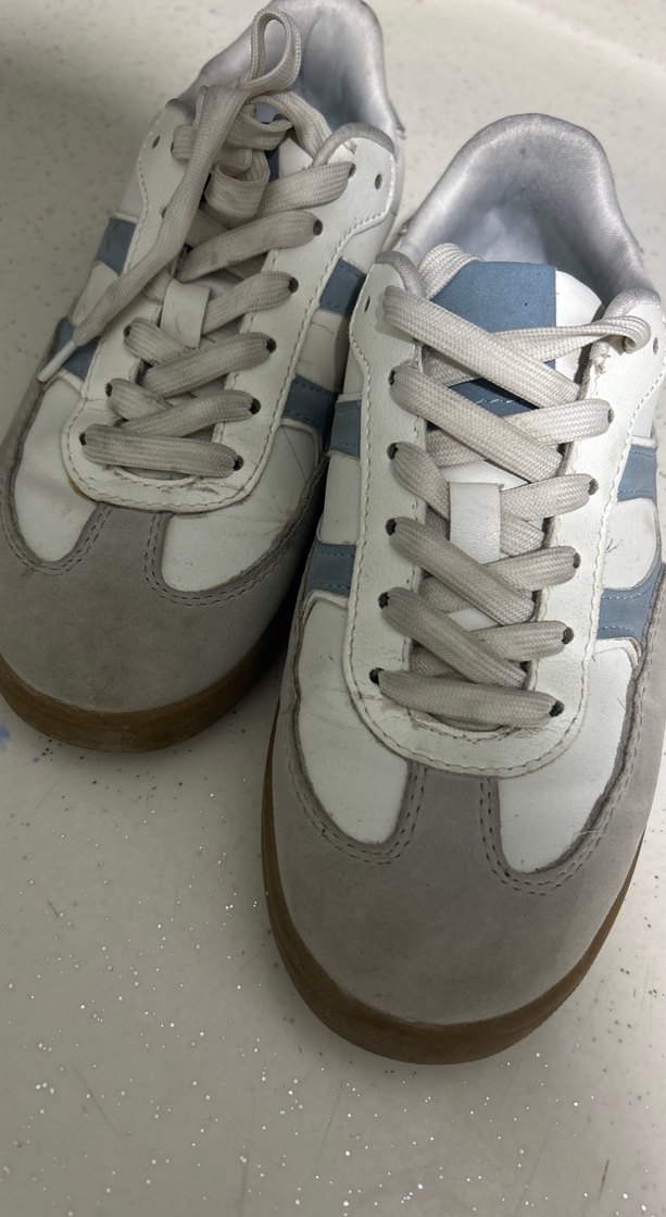 Gri Beyaz Kadın Dolgu Topuk Spor Ayakkabı - Görsel 2