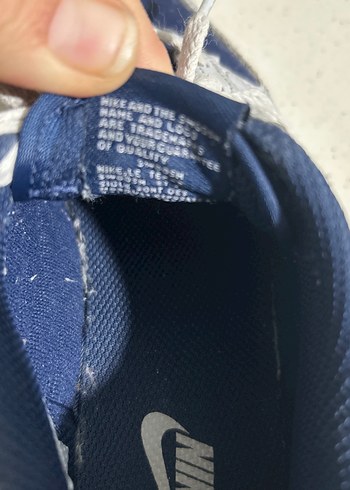 Mavi Gri Bağcıklı Nike Spor Ayakkabı - Görsel 3