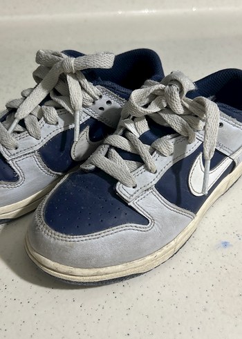 Mavi Gri Bağcıklı Nike Spor Ayakkabı - Görsel 5