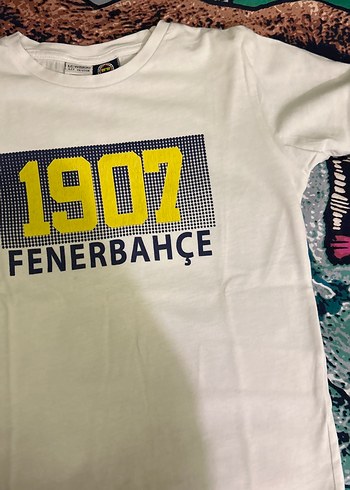 Beyaz Fenerbahçe Baskılı Erkek Çocuk Tişörtü - Görsel 4