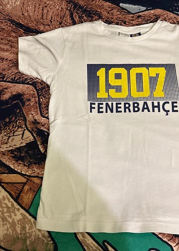 Beyaz Fenerbahçe Baskılı Erkek Çocuk Tişörtü - Görsel 2