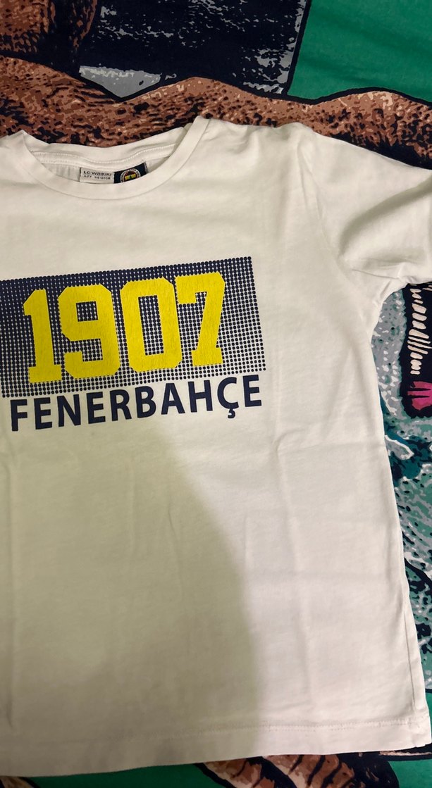 Beyaz Fenerbahçe Baskılı Erkek Çocuk Tişörtü - Görsel 4