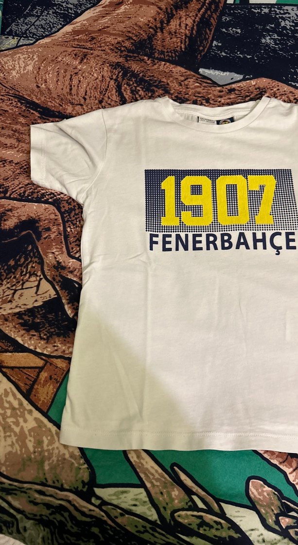 Beyaz Fenerbahçe Baskılı Erkek Çocuk Tişörtü - Görsel 2
