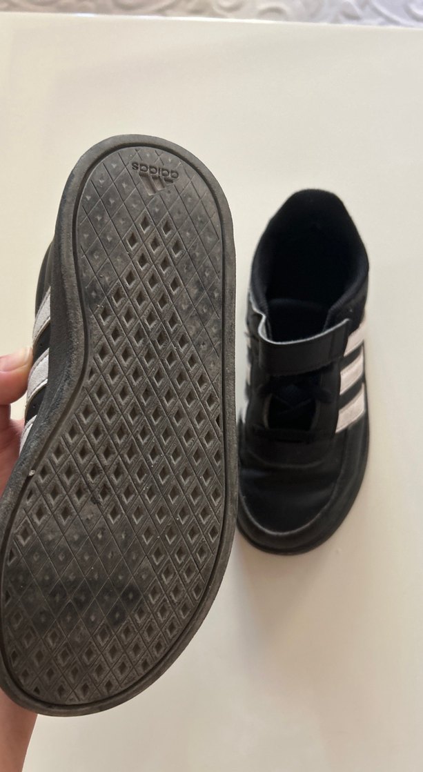 Erkek Çocuk Siyah Çizgili Spor Ayakkabı - Görsel 5