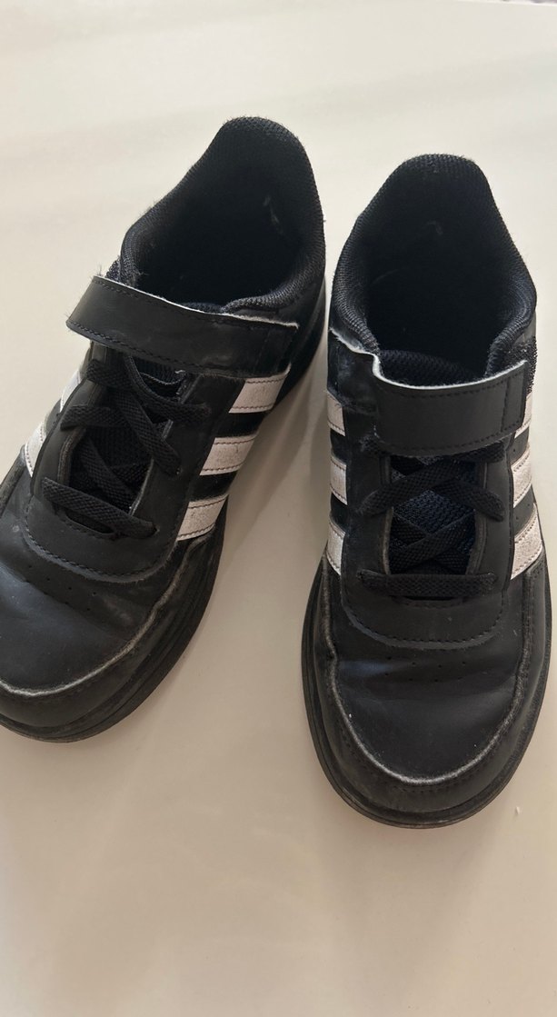 Erkek Çocuk Siyah Çizgili Spor Ayakkabı - Görsel 4