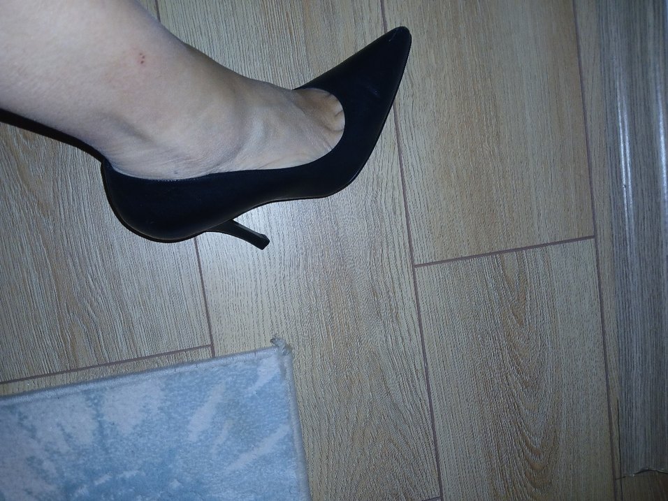 Kadın Siyah Rugan Stiletto Topuklu Ayakkabı - Görsel 4