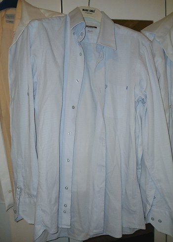 Erkek Beyaz Keten Gömlek Uzun Kollu - Görsel 2