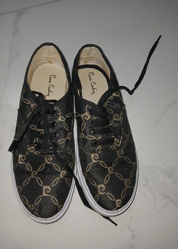 Siyah Yılan Desenli Kadın Spor Ayakkabı - Görsel 2