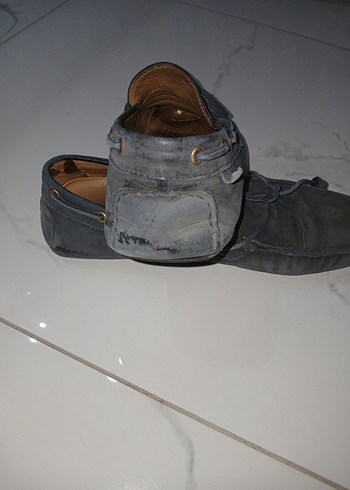 Gri Süet Erkek Loafer Ayakkabı - Görsel 4