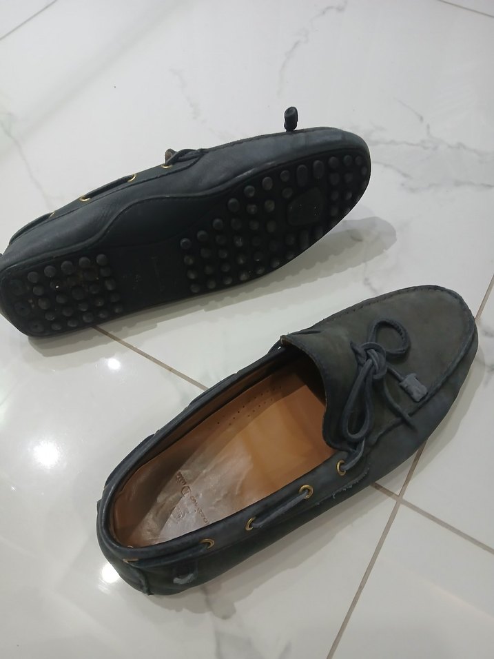 Gri Süet Erkek Loafer Ayakkabı - Görsel 2