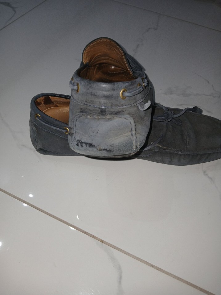 Gri Süet Erkek Loafer Ayakkabı - Görsel 4