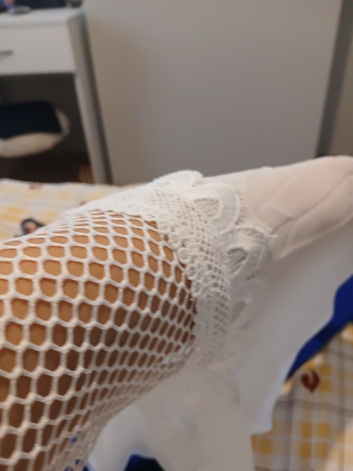 Bohem V Yaka Uzun Kollu Beyaz Gelinlik - Görsel 4