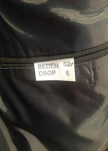 52-6 drop Beden Takım elbise 