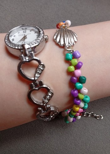 Renkli Boncuklu Bohem Kadın Kol Saati - Görsel 2