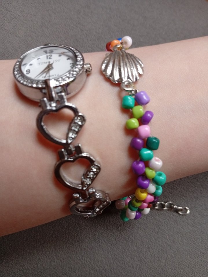 Renkli Boncuklu Bohem Kadın Kol Saati - Görsel 2