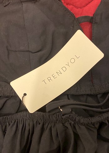 Siyah Nakışlı Straplez Mini Bustiyer - Görsel 5