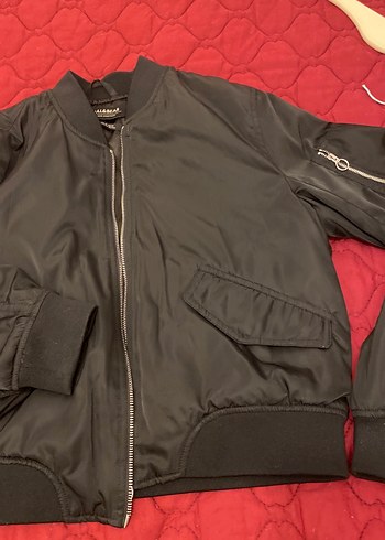 Siyah Fermuarlı Kadın Ceket - Görsel 2