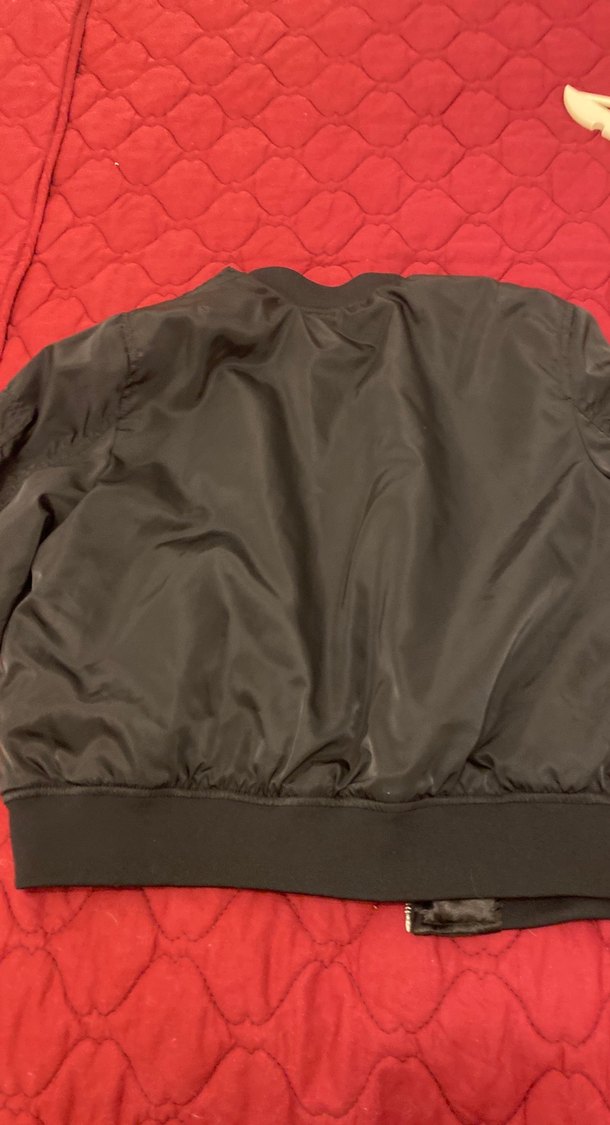 Siyah Fermuarlı Kadın Ceket - Görsel 5