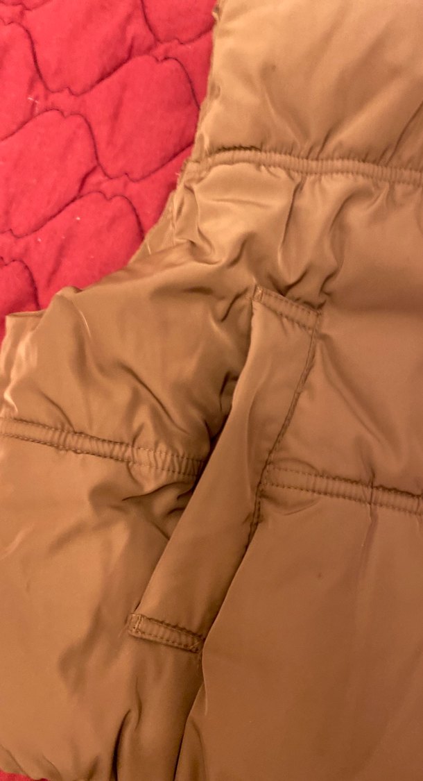 Kahverengi Fermuarlı Kadın Kışlık Şişme Yelek - Görsel 4