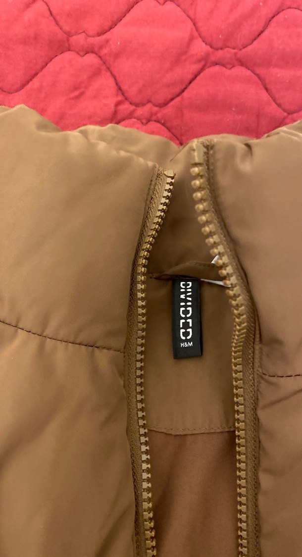 Kahverengi Fermuarlı Kadın Kışlık Şişme Yelek - Görsel 3