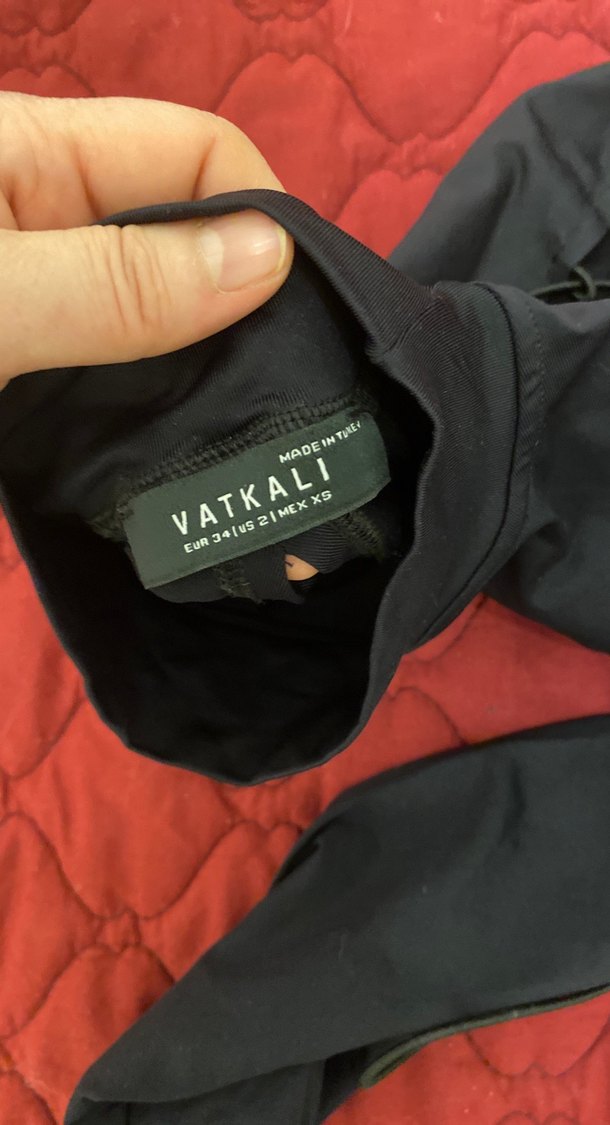 Kadın Siyah Yarım Balıkçı Yaka Crop Top - Görsel 3