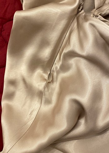 Bej askılı elbise - Görsel 6