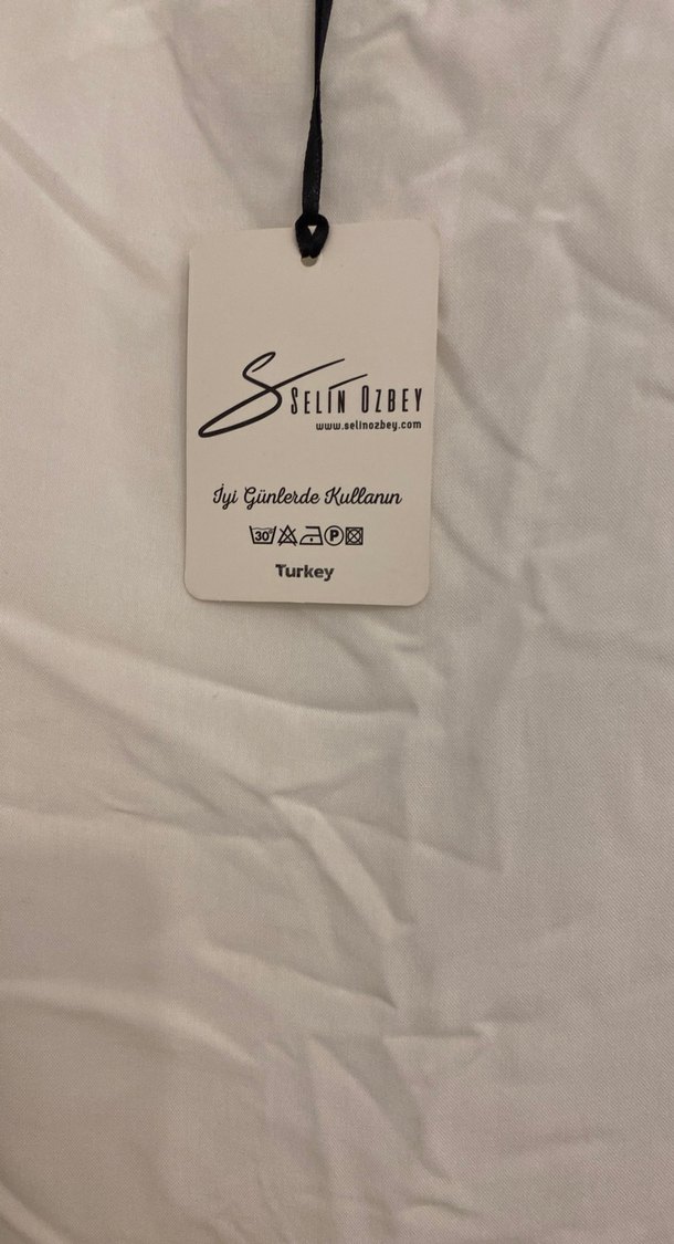 Kadın Beyaz Keten Uzun Askılı Elbise - Görsel 4