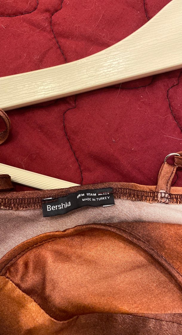 Saten askılı elbise - Görsel 5