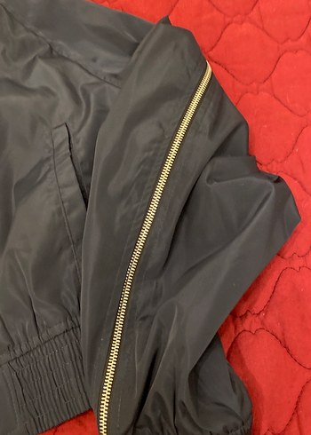 Fermuarlı Kadın Gri Street Wear Ceket - Görsel 2