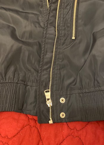 Fermuarlı Kadın Gri Street Wear Ceket - Görsel 4