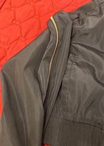 Fermuarlı Kadın Gri Street Wear Ceket - Görsel 5