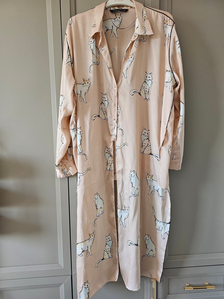 Zara marka tarz  Saten Gömlek - Görsel 2