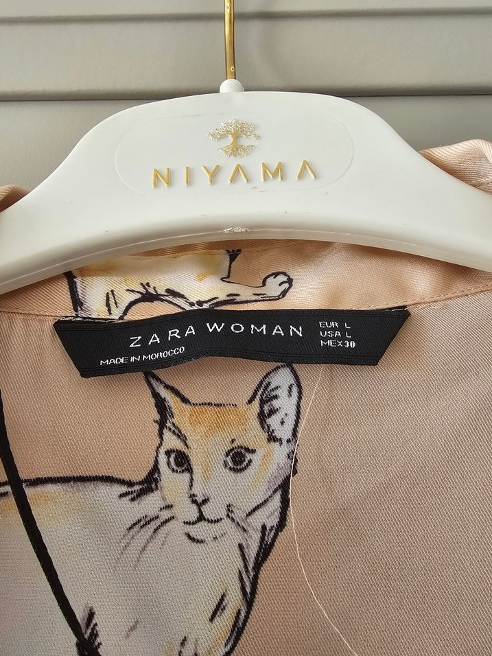 Zara marka tarz  Saten Gömlek - Görsel 3