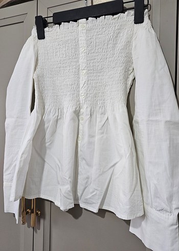 koton marka Madonna yaka gömlek - Görsel 4