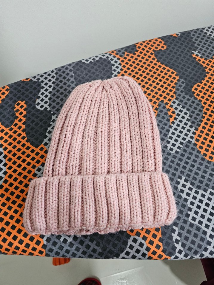 Pembe Örgü Kadın Bere - Görsel 2