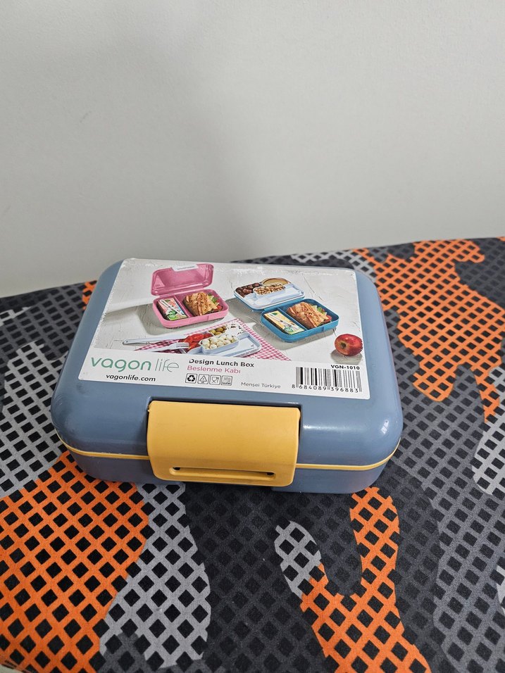 Bölmeli Sarı beslenme kutusu - Görsel 2