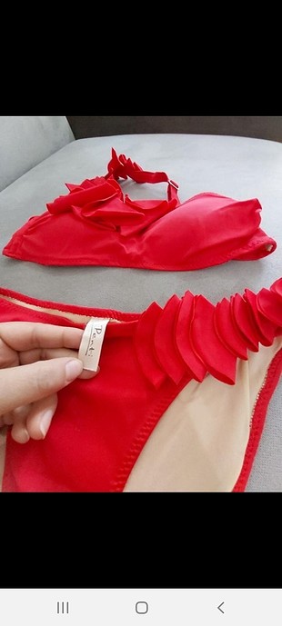penti 38 beden kırmızı bikini