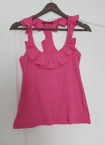 Koton marka pembe askılı tshirt - Görsel 2