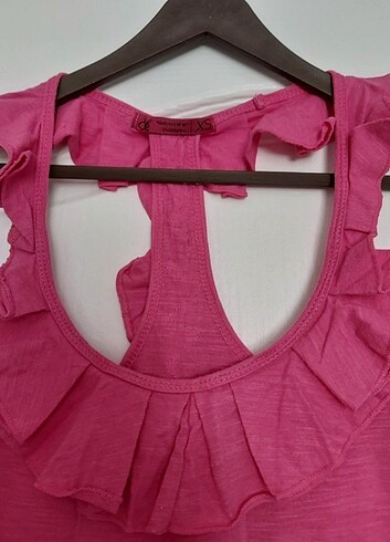 Koton marka pembe askılı tshirt - Görsel 3