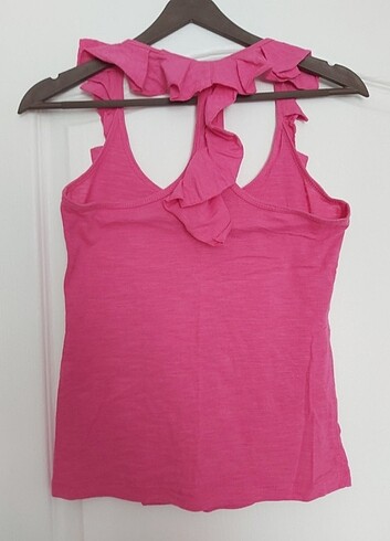 Koton marka pembe askılı tshirt - Görsel 5