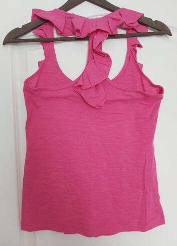 Koton marka pembe askılı tshirt - Görsel 6