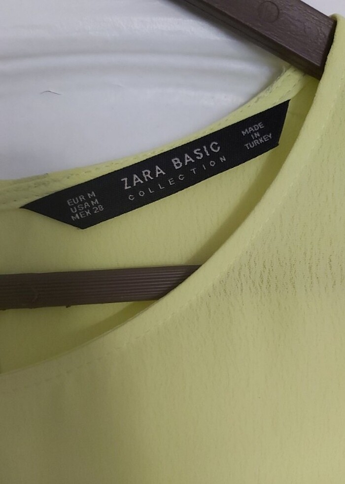Zara sarı renk bluz - Görsel 3
