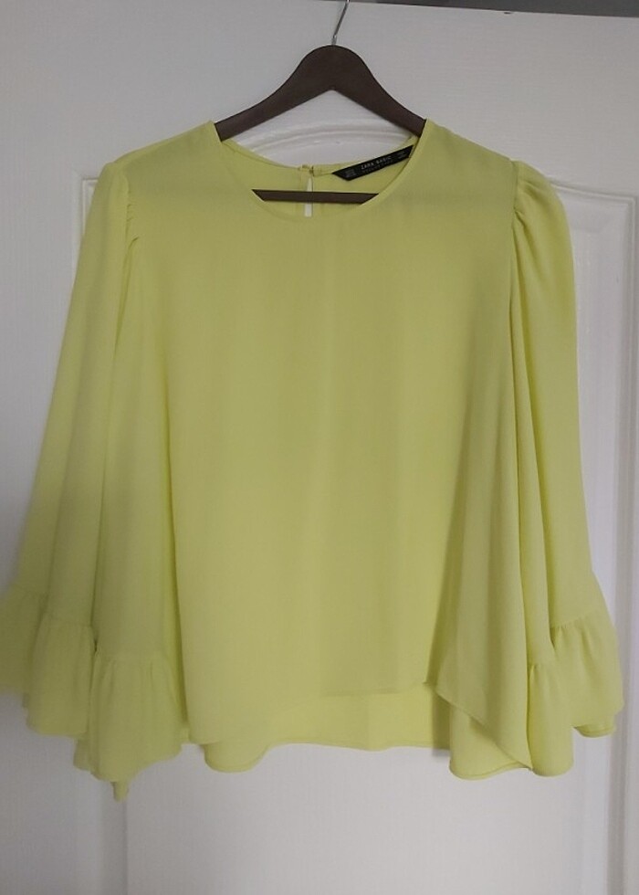 Zara sarı renk bluz - Görsel 4