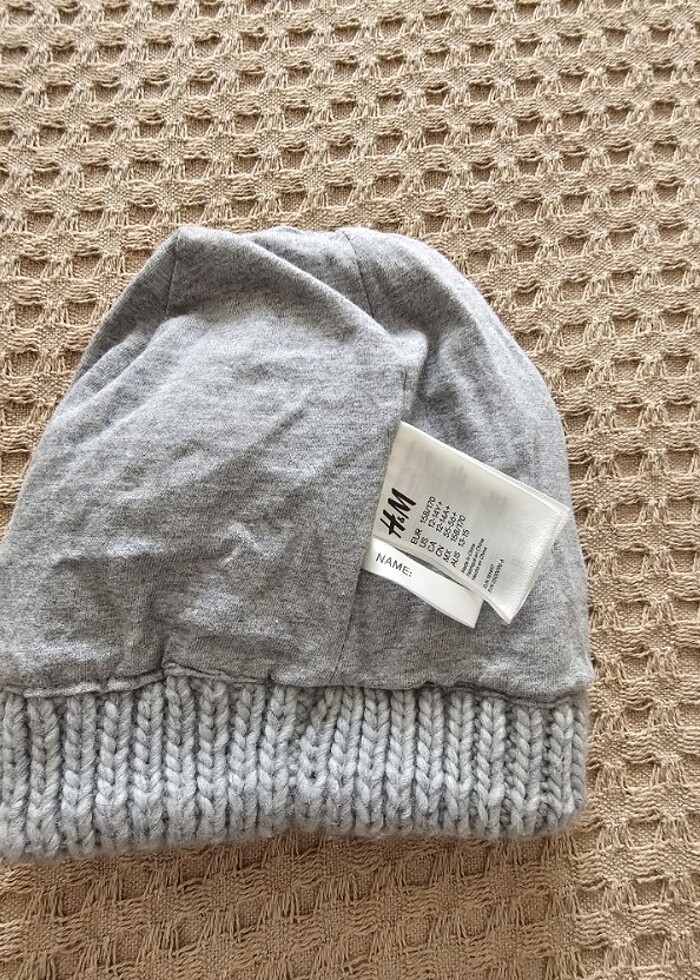 H&M gri bere - Görsel 5