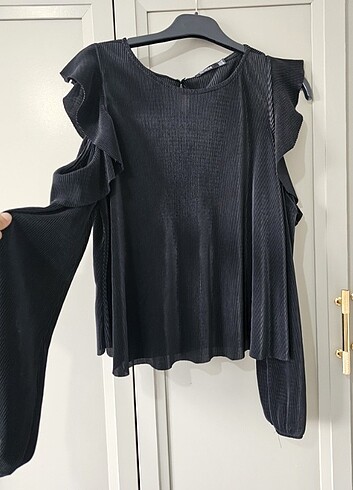 Bershka siyah bluz - Görsel 2