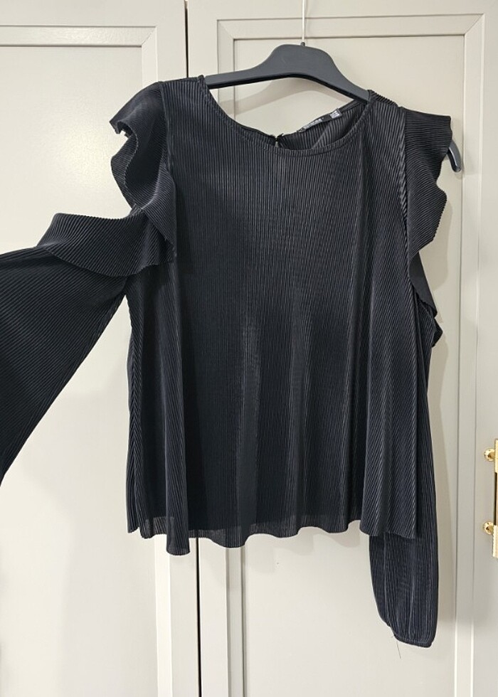 Bershka siyah bluz - Görsel 5