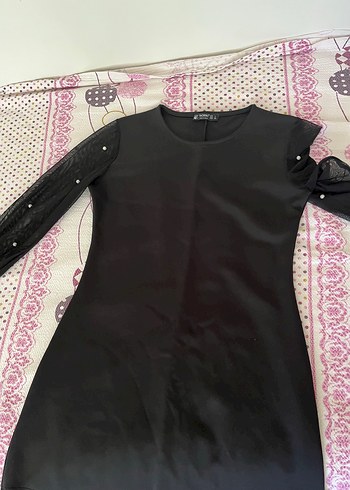 l Beden Düğmeli Siyah Hamile Bluzu