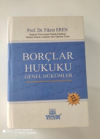 Borclar Hukuku Genel Hükümler 