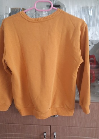 Kahverengi Baskılı Erkek Sweatshirt 11 12 yas - Görsel 2