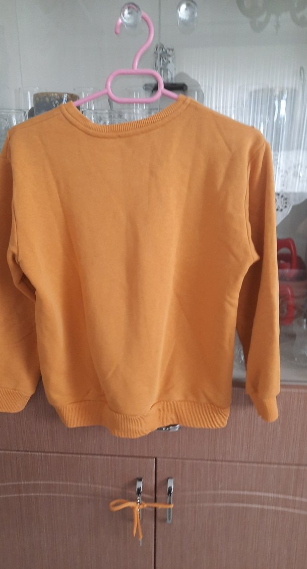 Kahverengi Baskılı Erkek Sweatshirt 11 12 yas - Görsel 2